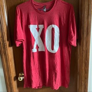 Valentine’s Day Red Unisex XO T Shirt Size 2XL